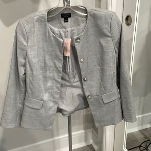 Brand new with tags Ann Taylor jacket size 0P gray in color